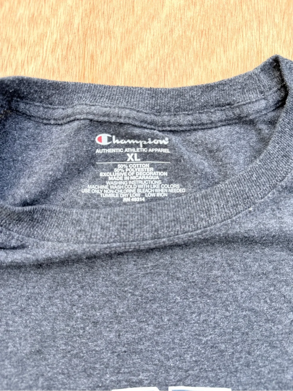Champion George Fox University Short Sleeve Tee Shirt Grey Men’s XL - Picture 2 of 8